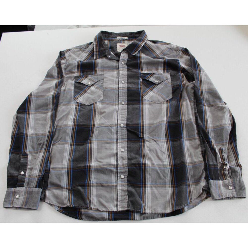 Vintage Levi's Men's‎ Pearl Snap Shirt Size XXL